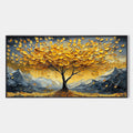 GOLDEN RESILIENCE: Textured Landscape Oil Painting