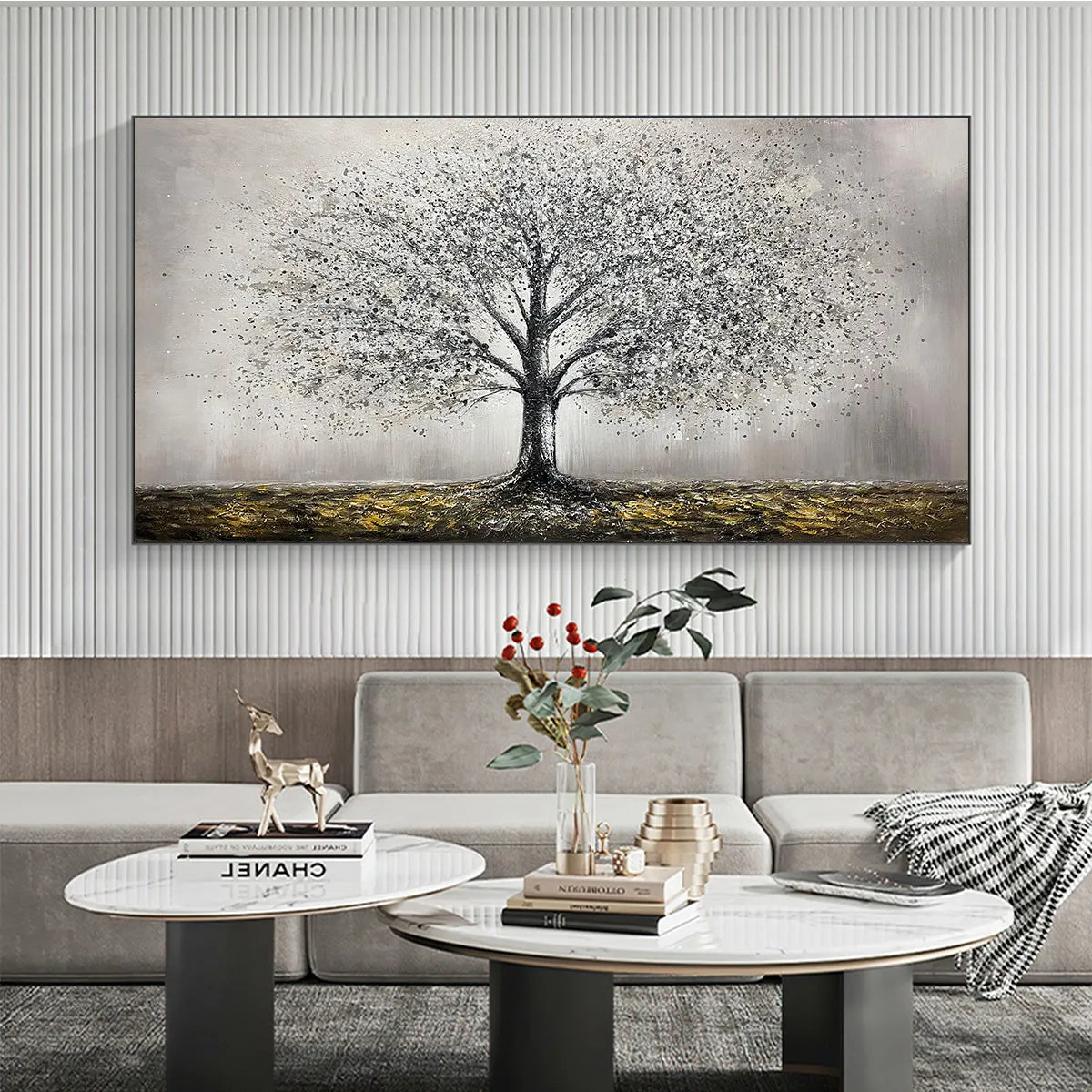GOLDEN ROOTS: Tree Painting with Textured Gold Ground