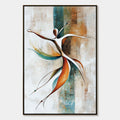 GRACE IN MOTION: Expressive Abstract Figure Oil Painting