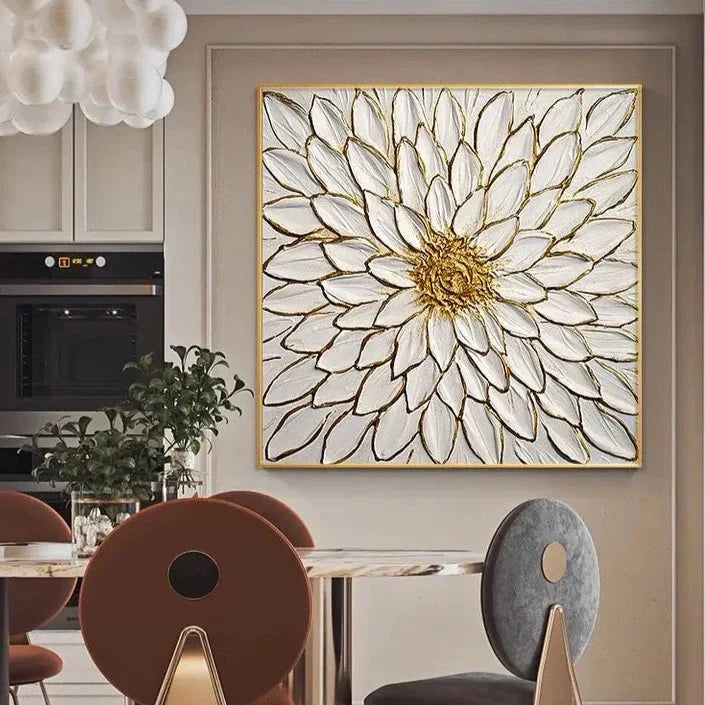 3D Flower Textured Painting