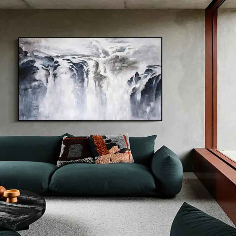 Waterfall Abstract Painting