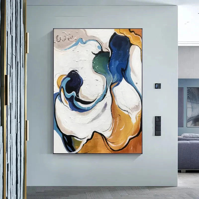 Crossing Rivers Abstract Painting
