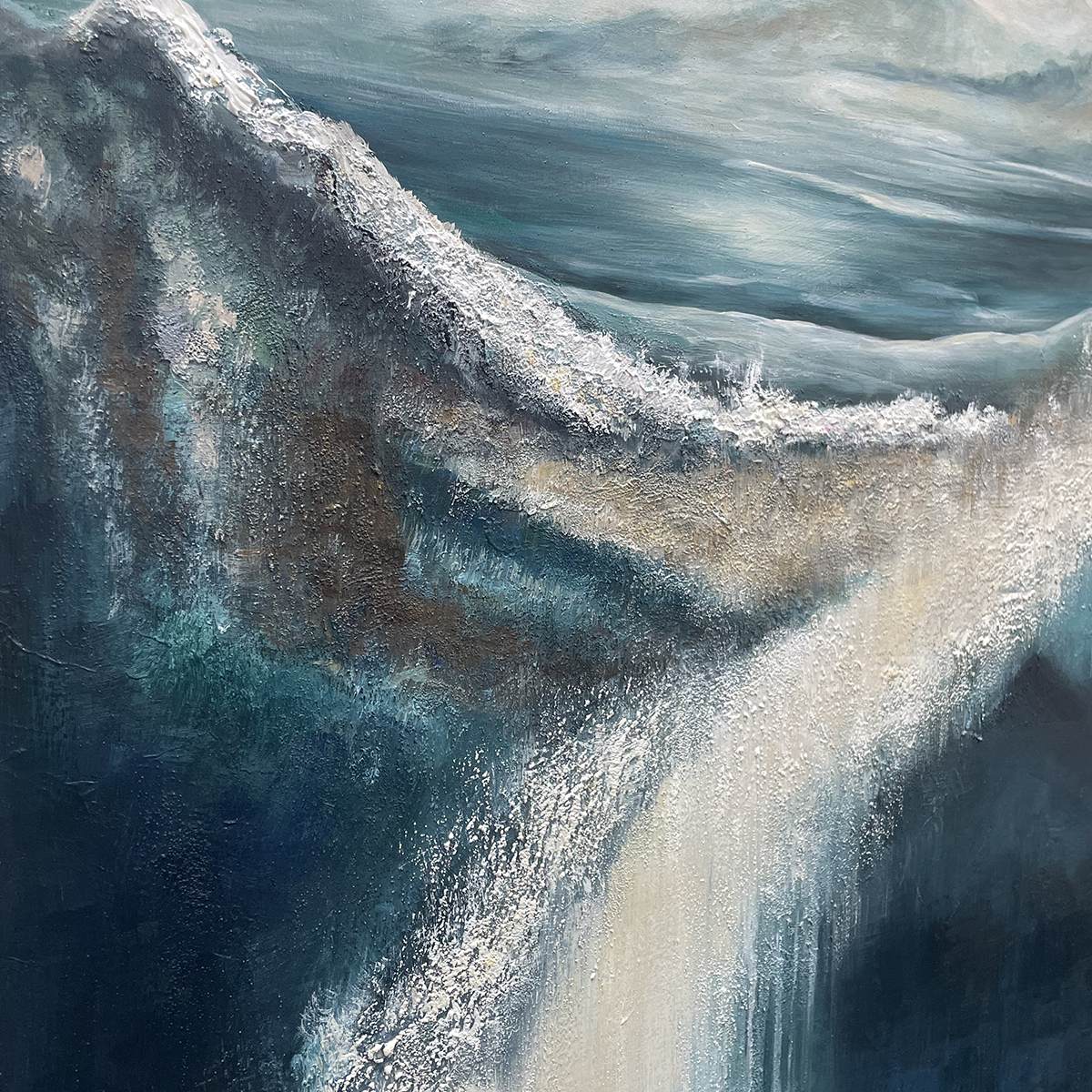 HIGHLAND MIST: Atmospheric Landscape Oil Painting