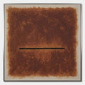 HORIZON: Textured Minimalist Abstract Brown Oil Painting