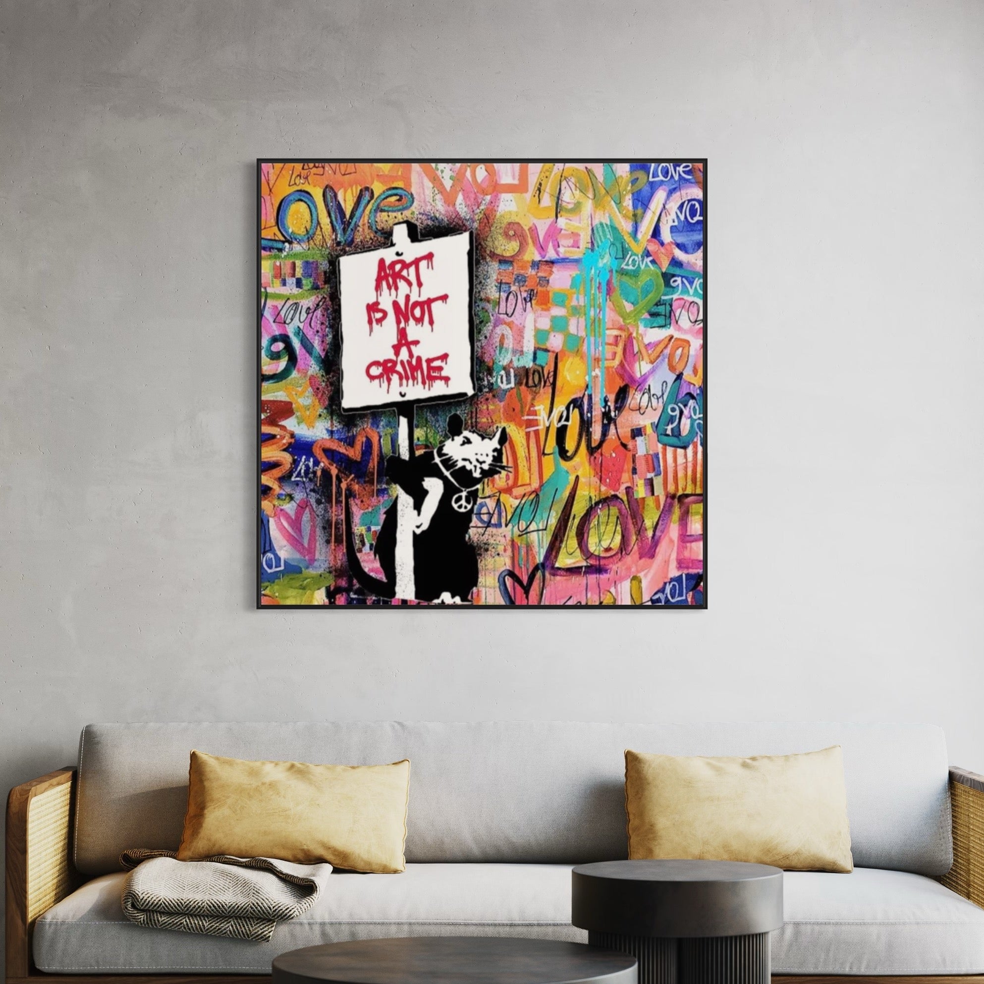 "Art is Not a Crime" Graffiti Painting