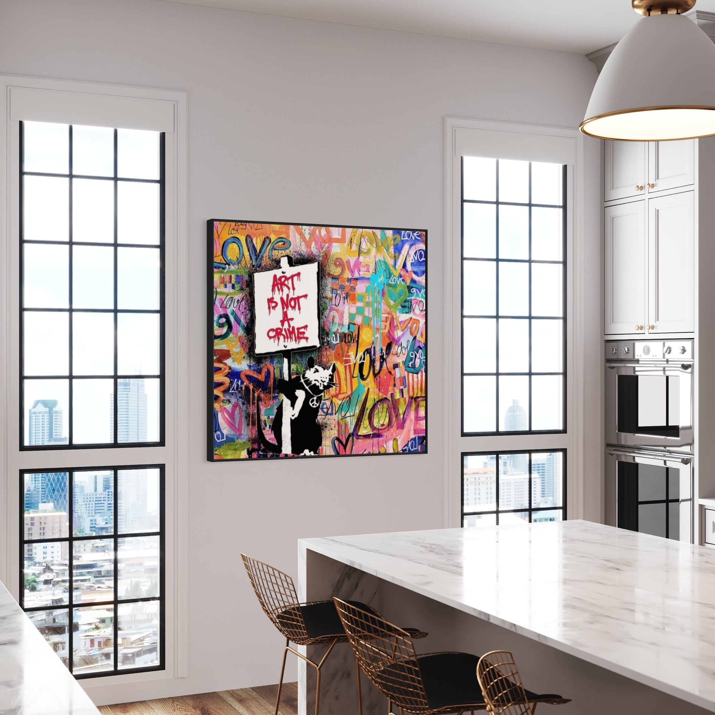 "Art is Not a Crime" Graffiti Painting