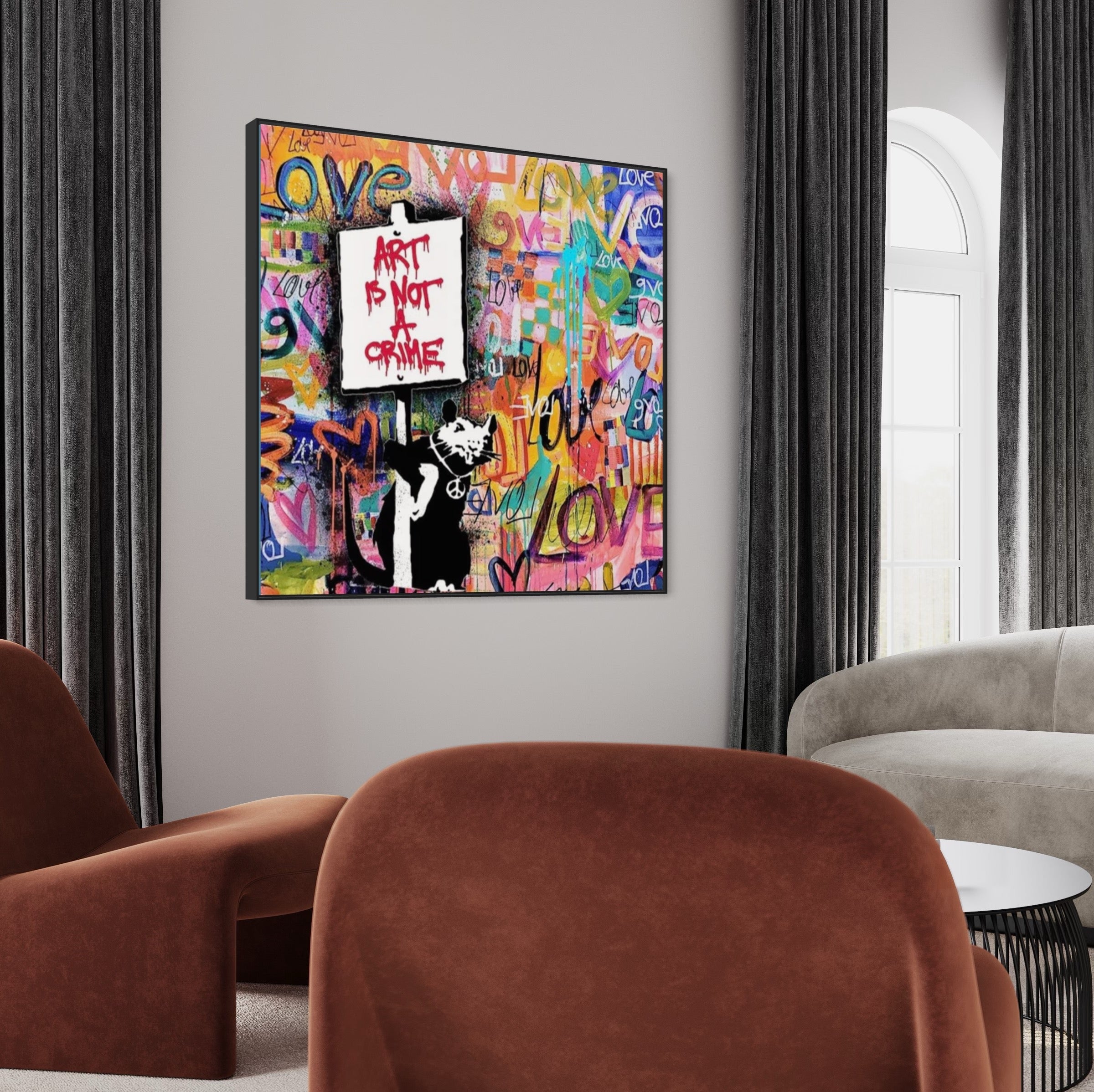 "Art is Not a Crime" Graffiti Painting