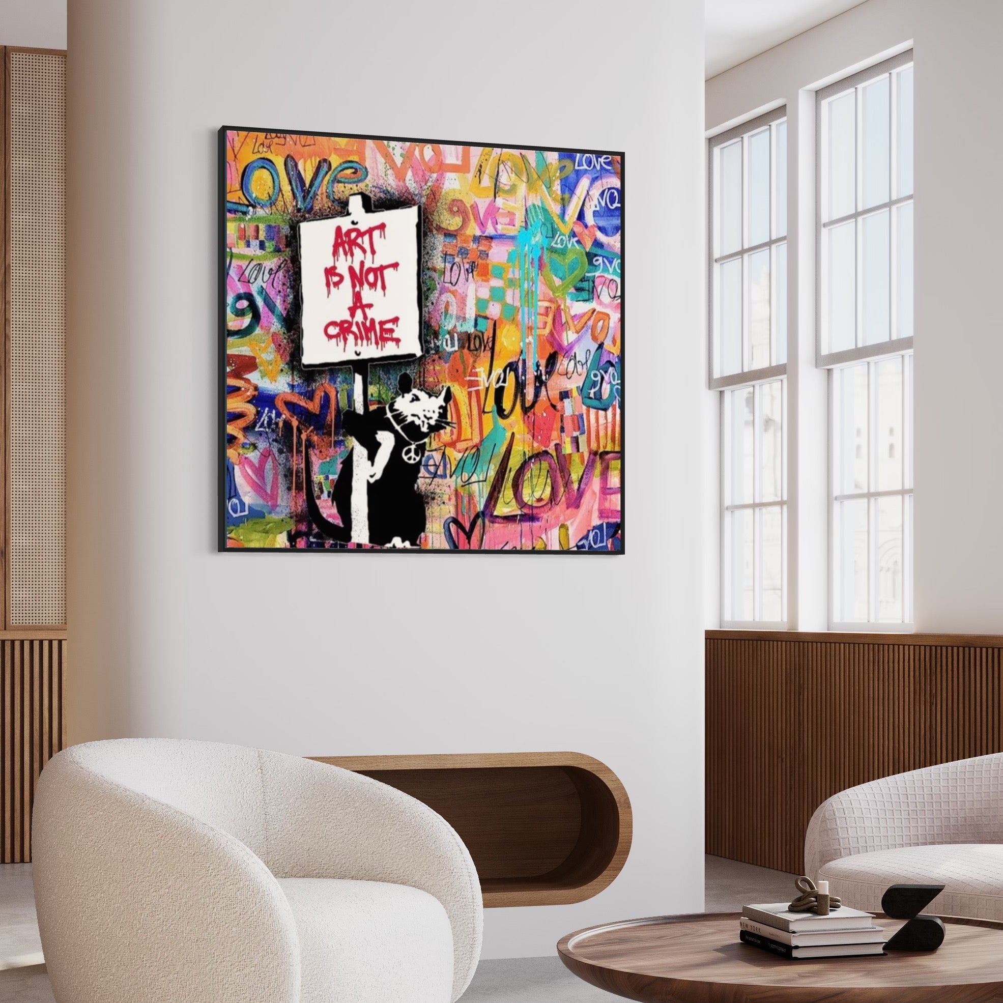 "Art is Not a Crime" Graffiti Painting