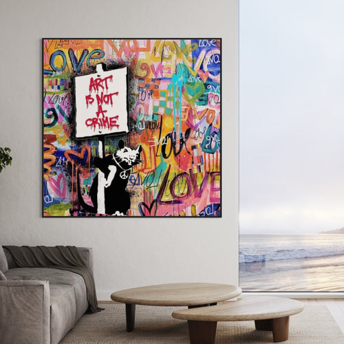 "Art is Not a Crime" Graffiti Painting