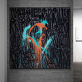 Calligraffiti with Paint Splashes