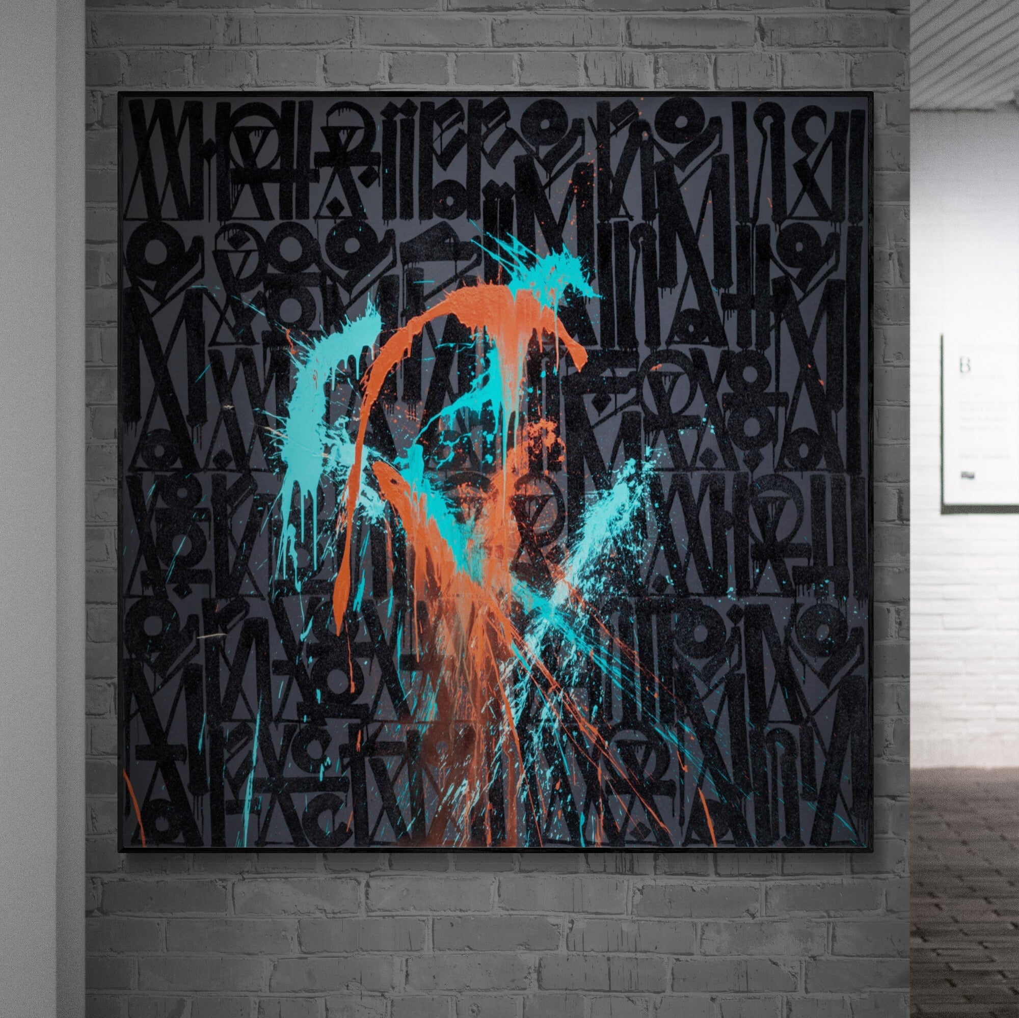 Calligraffiti with Paint Splashes