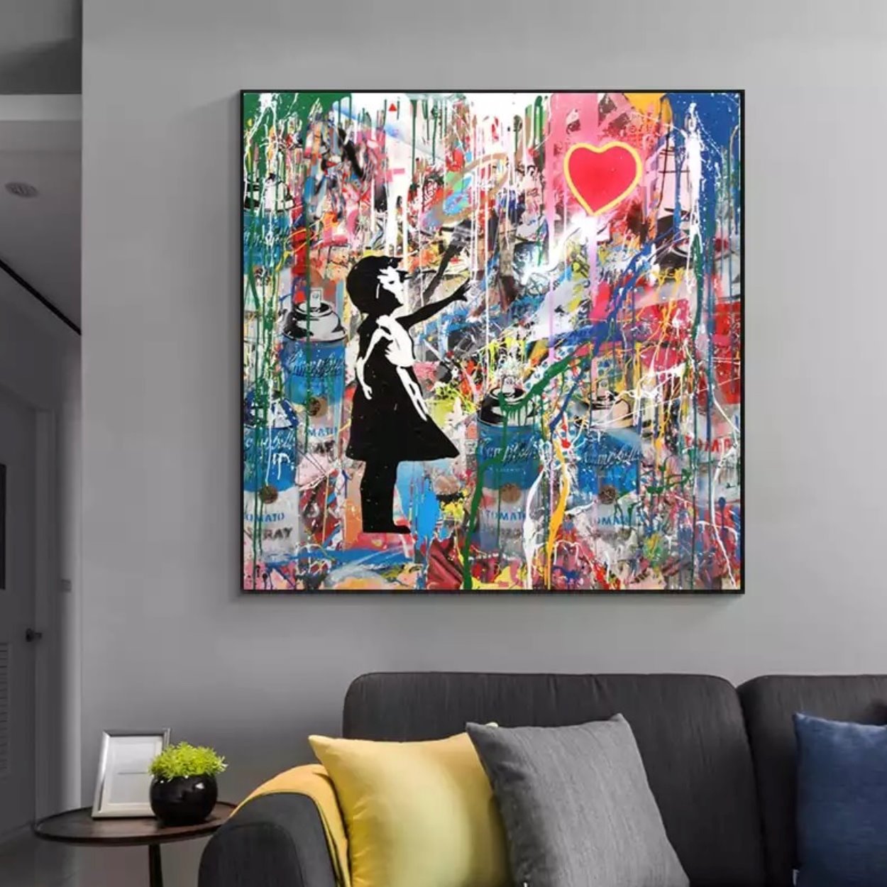 Banksy Balloon Girl 100% Hand-Painted