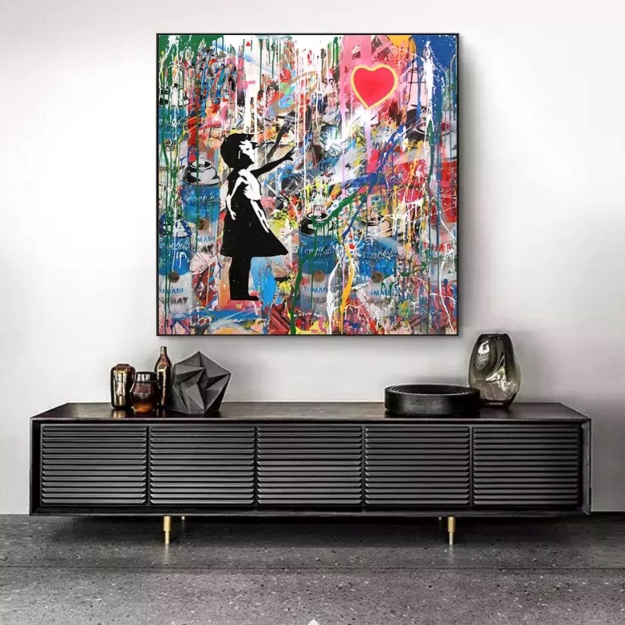 Banksy Balloon Girl 100% Hand-Painted