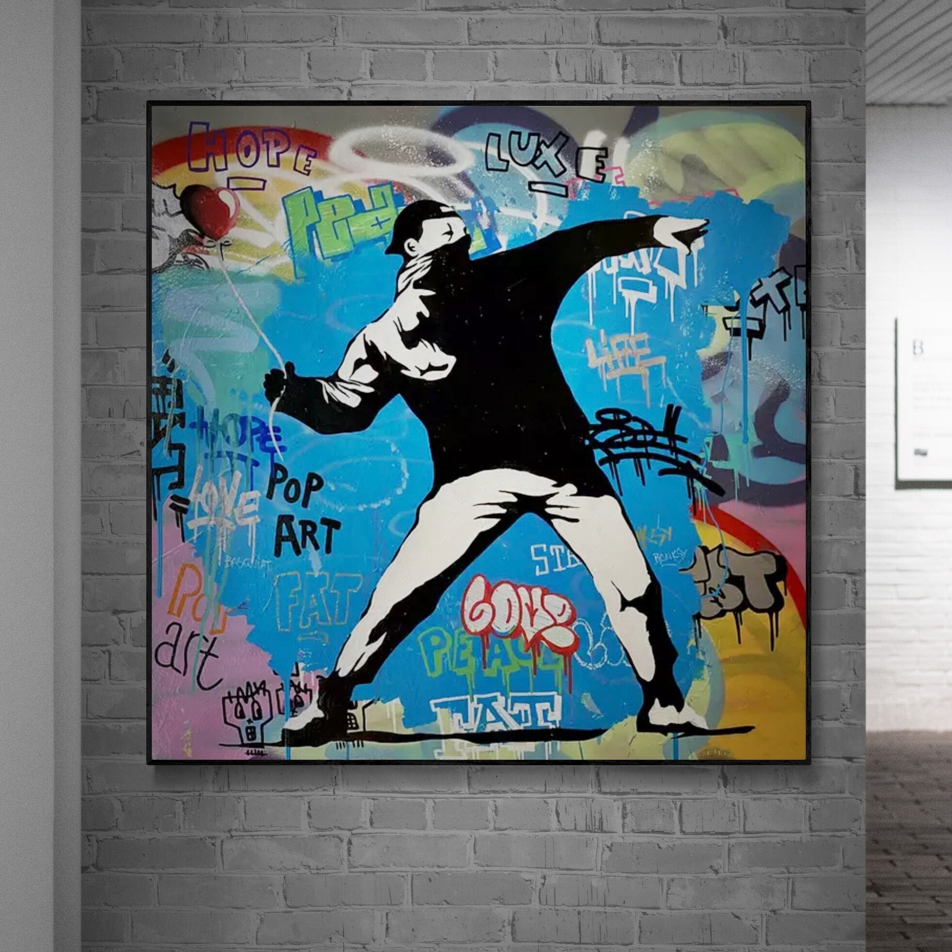Banksy Man Thrower