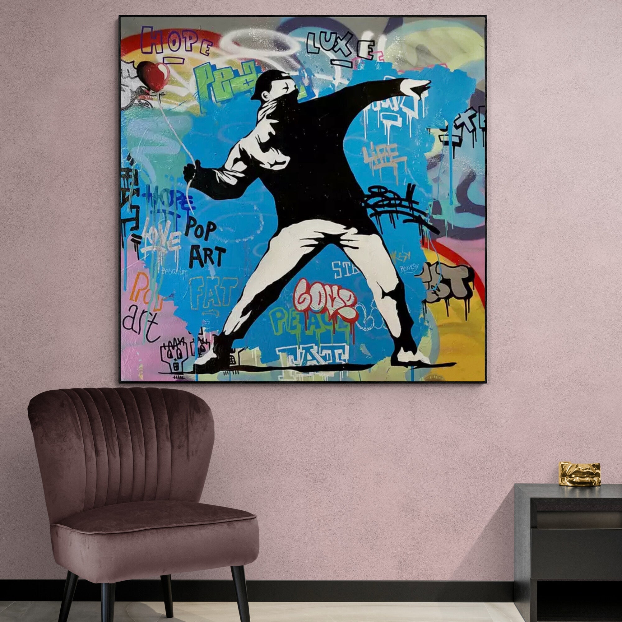 Banksy Man Thrower
