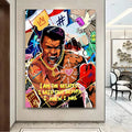 Muhammad Ali Motivational Graffiti Art