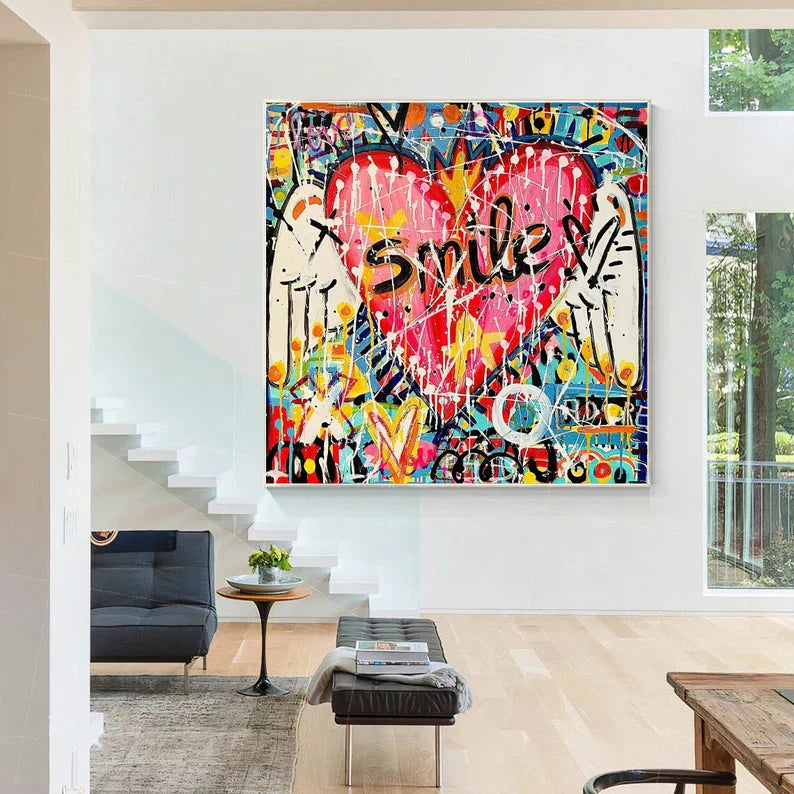 Graffiti Wall Art "Smile"