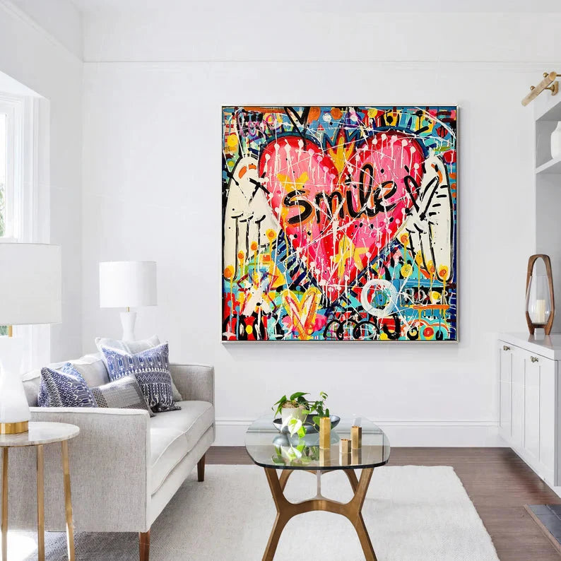 Graffiti Wall Art "Smile"