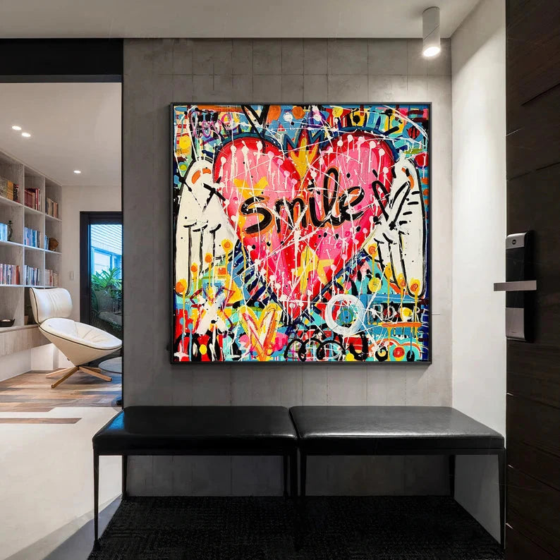 Graffiti Wall Art "Smile"