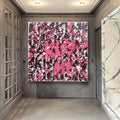 Pink Graffiti Art "Kiss Me"
