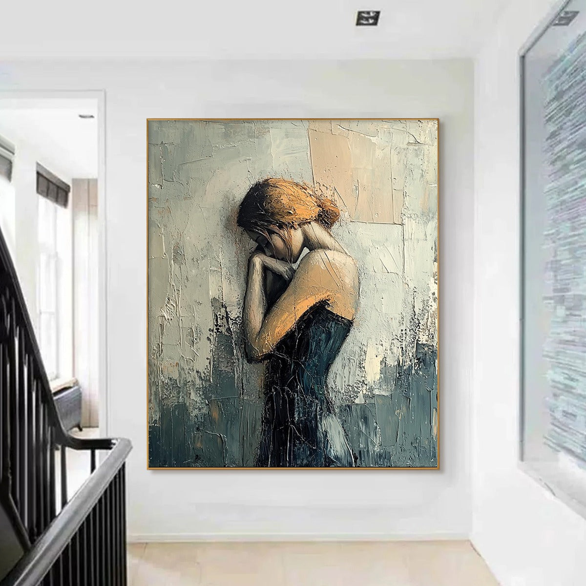 INNER REFLECTIONS: Textured Portrait Oil Painting