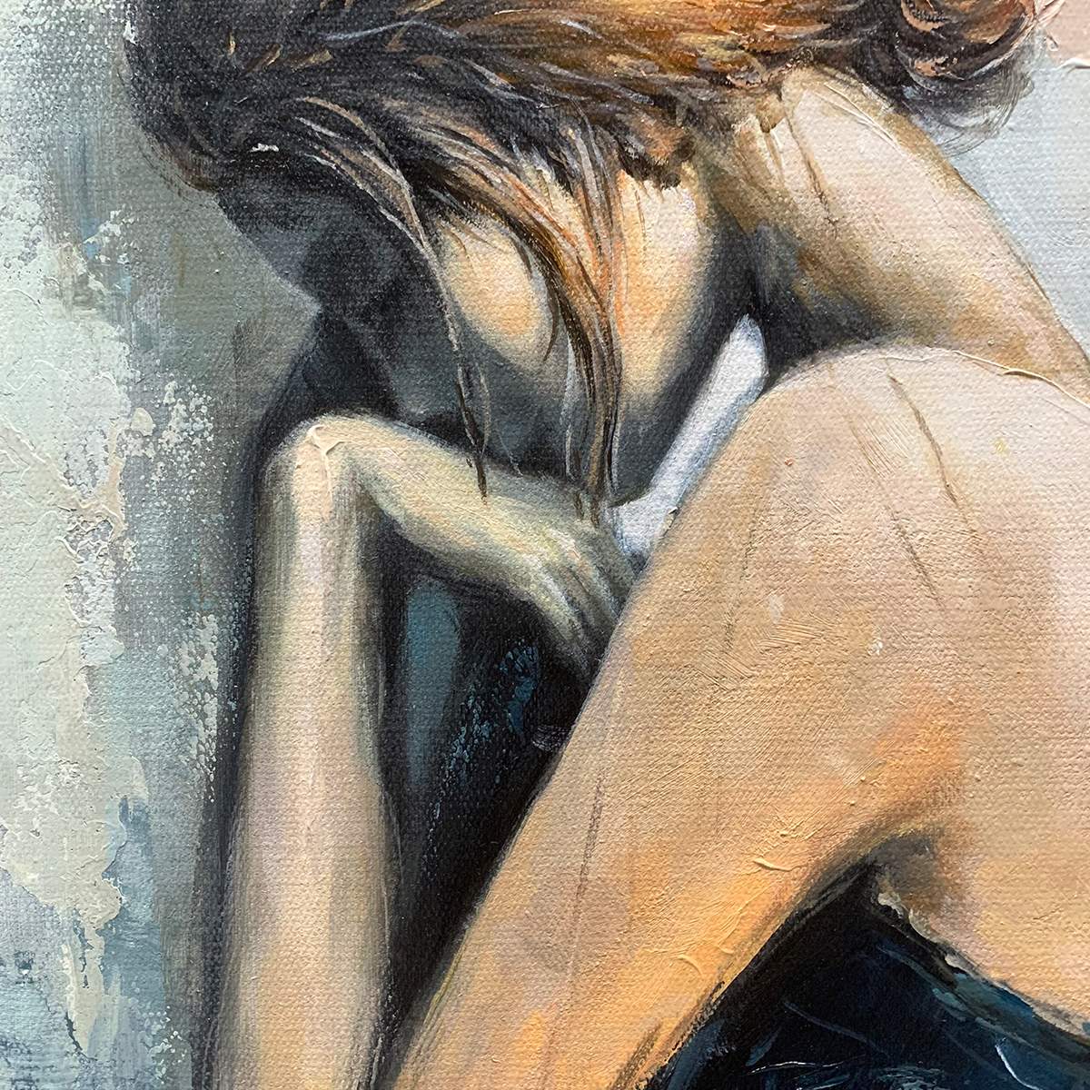 INNER REFLECTIONS: Textured Portrait Oil Painting
