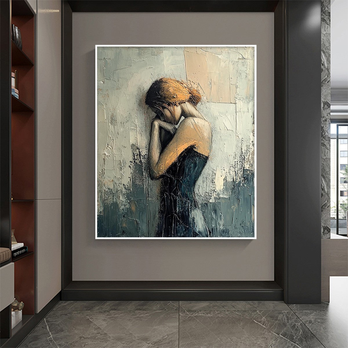 INNER REFLECTIONS: Textured Portrait Oil Painting