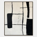 INTERSECTION: Textured Minimalist Abstract Oil Painting