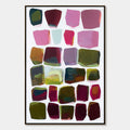 JEWEL TONES: Abstract Geometric Oil Painting