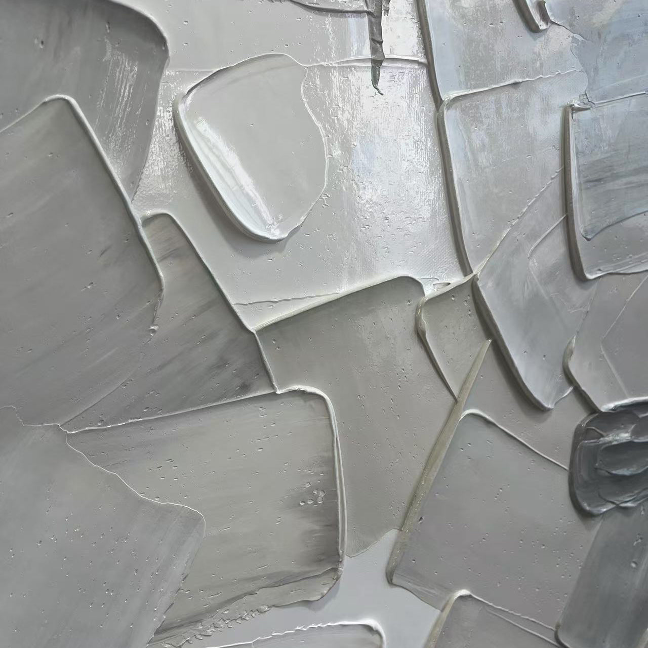 LAYERED HARMONY: Textured Abstract Oil Painting