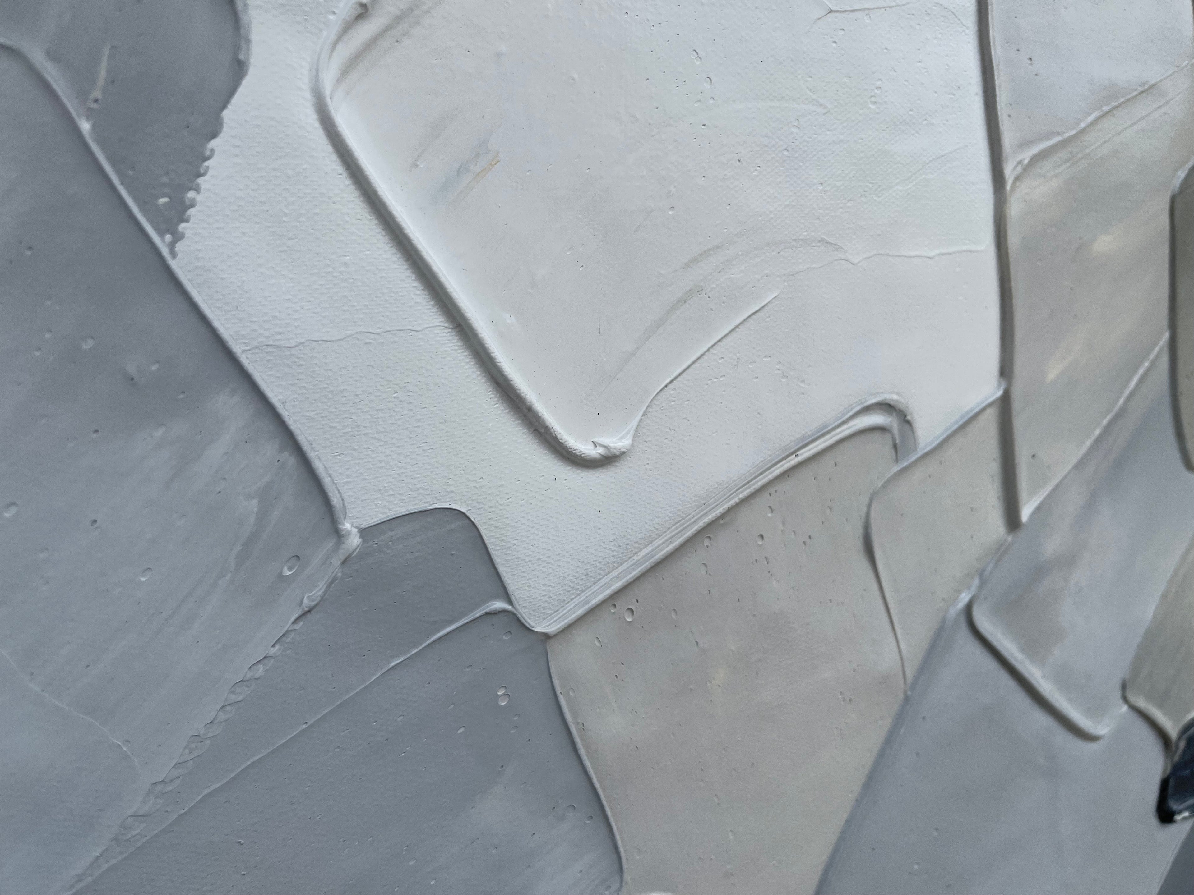 LAYERED HARMONY: Textured Abstract Oil Painting