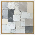 LAYERED HARMONY: Textured Abstract Oil Painting