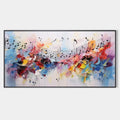 MELODY IN COLOR: Abstract Painting with Musical Notes