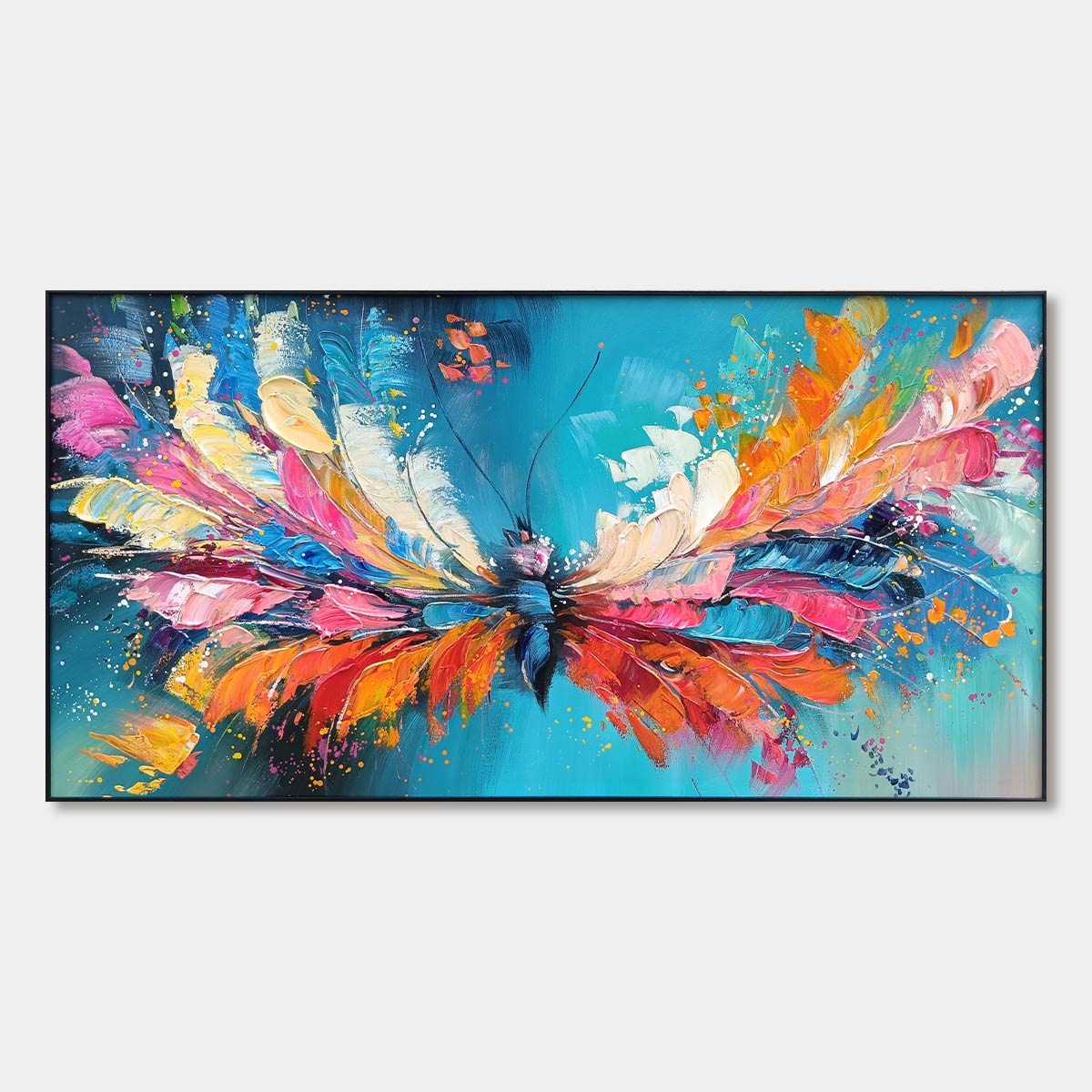 Ready to Ship | Metamorphosis | 28''x56'' | 70x140cm | Gold Frame