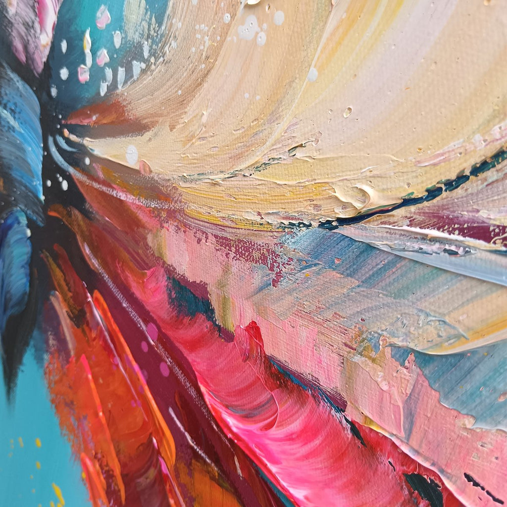 Ready to Ship | Metamorphosis | 28''x56'' | 70x140cm | Gold Frame