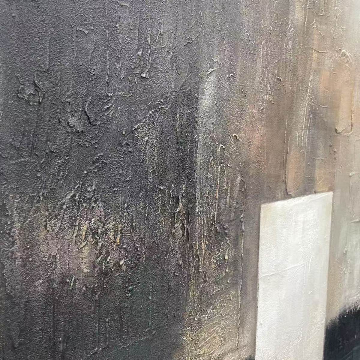 MINIMALIST DOORWAY: Textured Abstract Painting, Vertical Wall Art