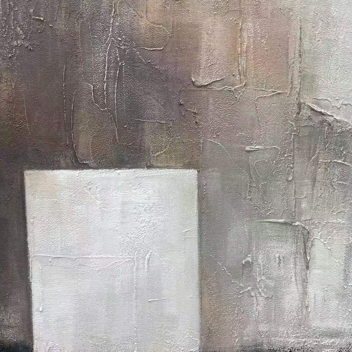 MINIMALIST DOORWAY: Textured Abstract Painting, Vertical Wall Art