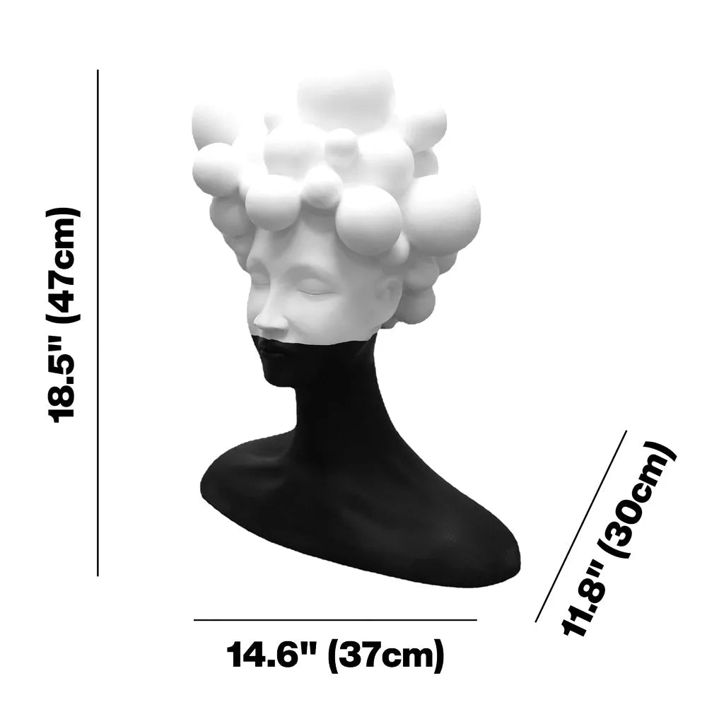 Minimalist Female Head Statue