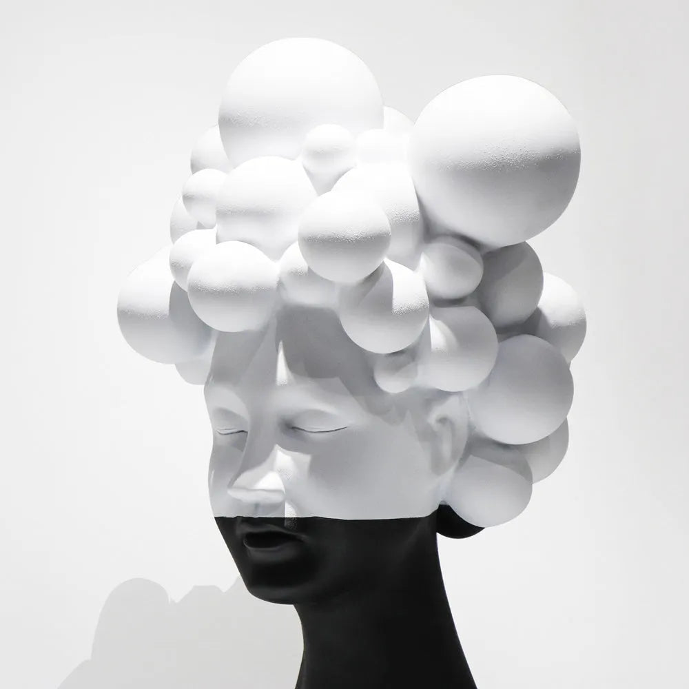 Minimalist Female Head Statue