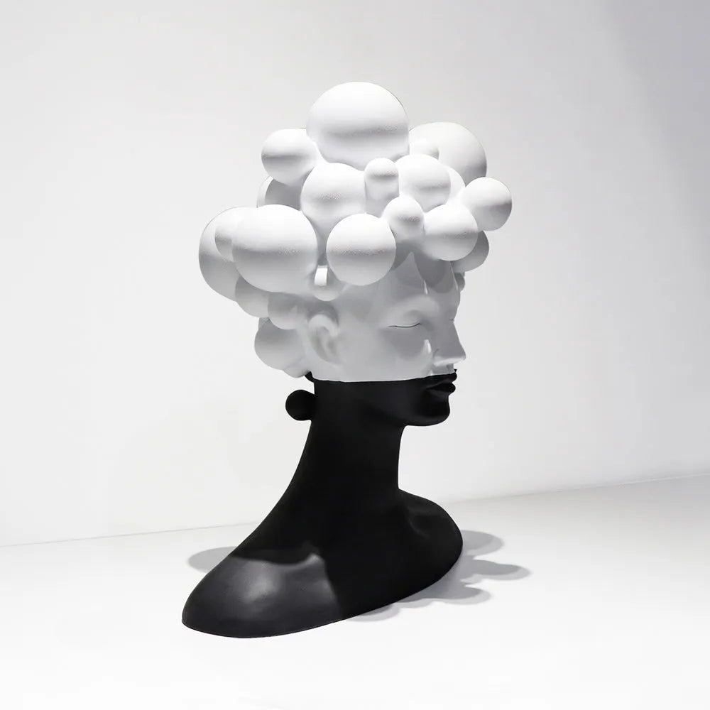 Minimalist Female Head Statue