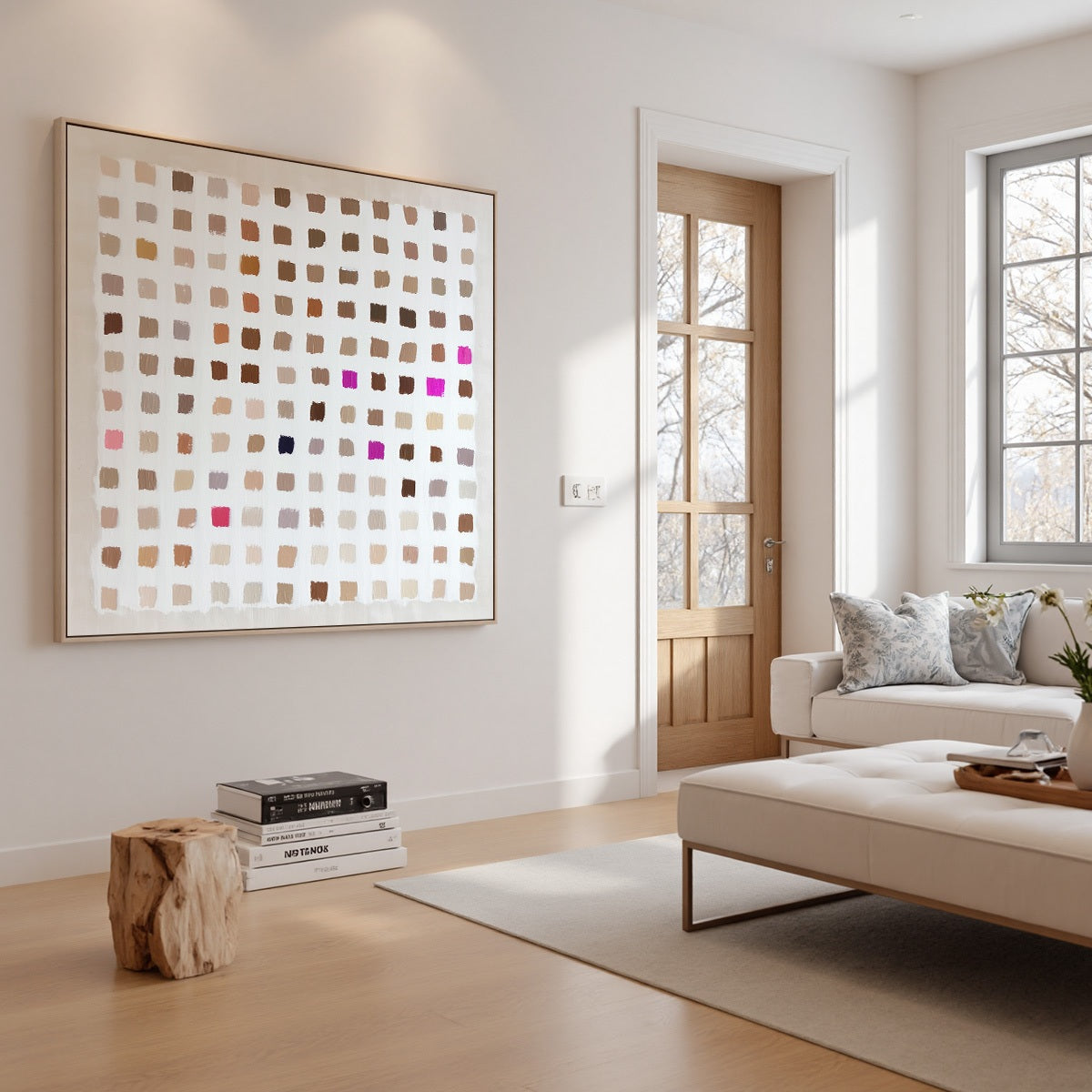 NUANCE: Minimalist Abstract Color Block Oil Painting