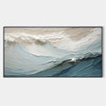 OCEANIC SYMPHONY: Textured Abstract Wave Oil Painting