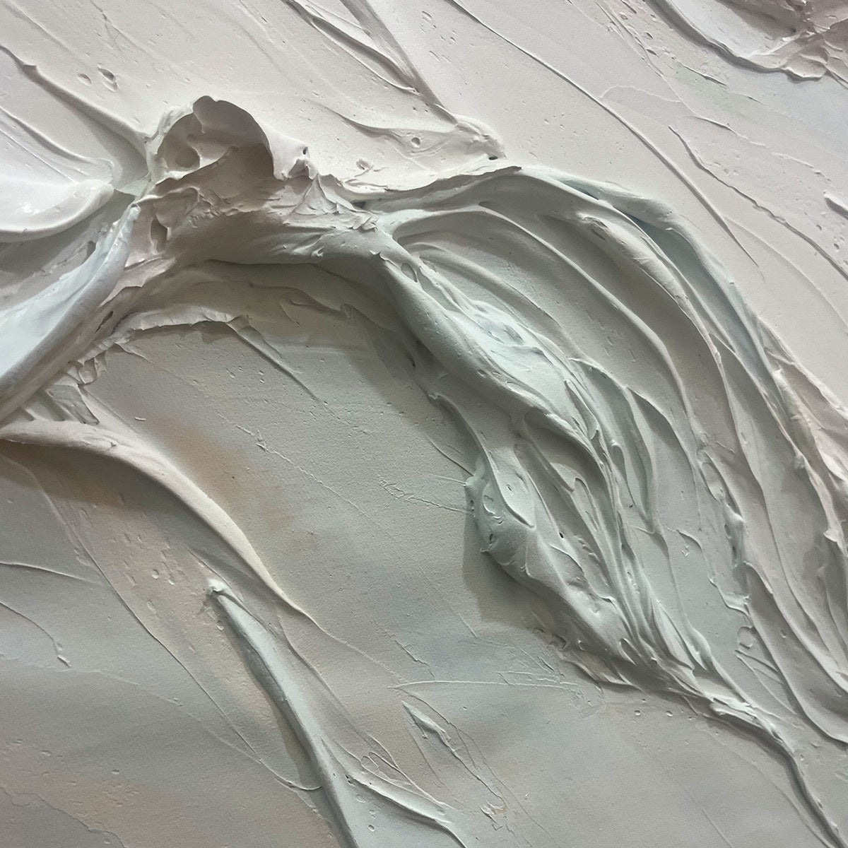 OCEAN ECHOES: Textured Abstract Oil Painting