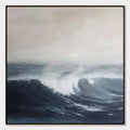 OCEAN'S EMBRACE: Atmospheric Coastal Seascape Oil Painting