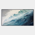 OCEAN'S EMBRACE: Textured Abstract Seascape Oil Painting