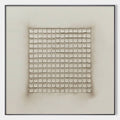 ORDERED CHAOS: Textured Minimalist Grid Oil Painting