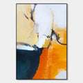 OCHRE FLOW: Abstract Oil Painting on Canvas