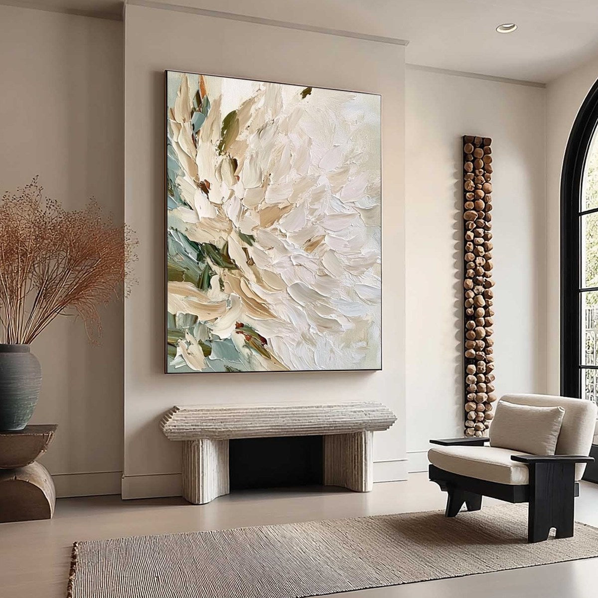 PETALS OF DAWN: Textured Impressionist Floral Oil Painting