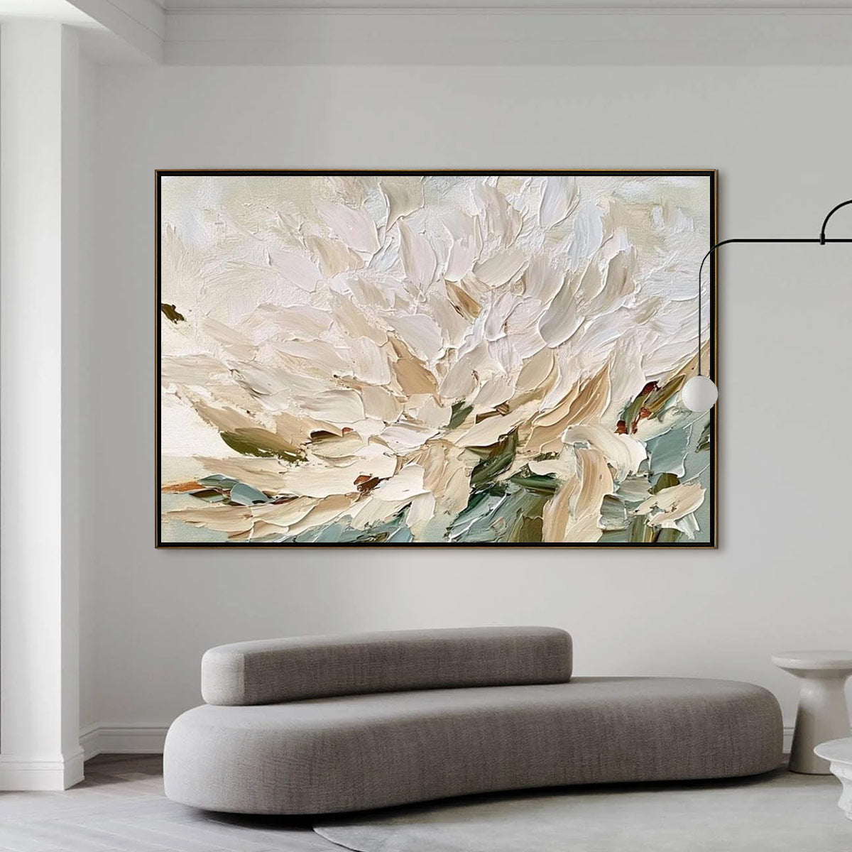 PETALS OF DAWN: Textured Impressionist Floral Oil Painting