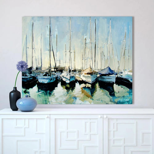 Boats Abstract Wall Art